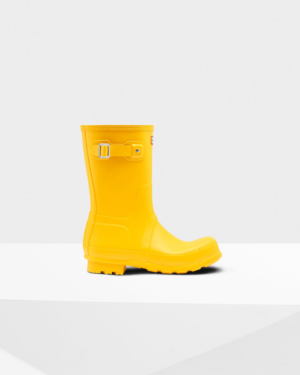 Hunter Original Short Rain Boots - Clearance Sale Mens Yellow - YTULMH893